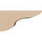 Ekena Millwork 5"W x 10"D x 5"H Wide Carmel Rough Cedar Woodgrain TimberThane Corbel, Primed Tan CORUR05X10X05CARRCPR - alternate 6